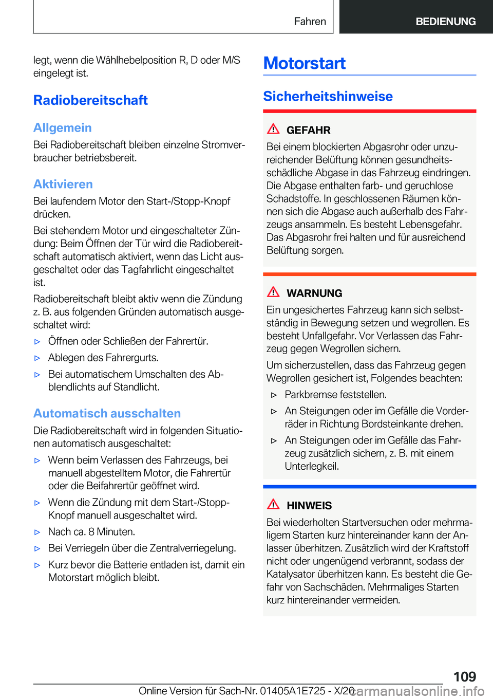 BMW X2 2021  Betriebsanleitungen (in German) �l�e�g�t�,��w�e�n�n��d�i�e��W�