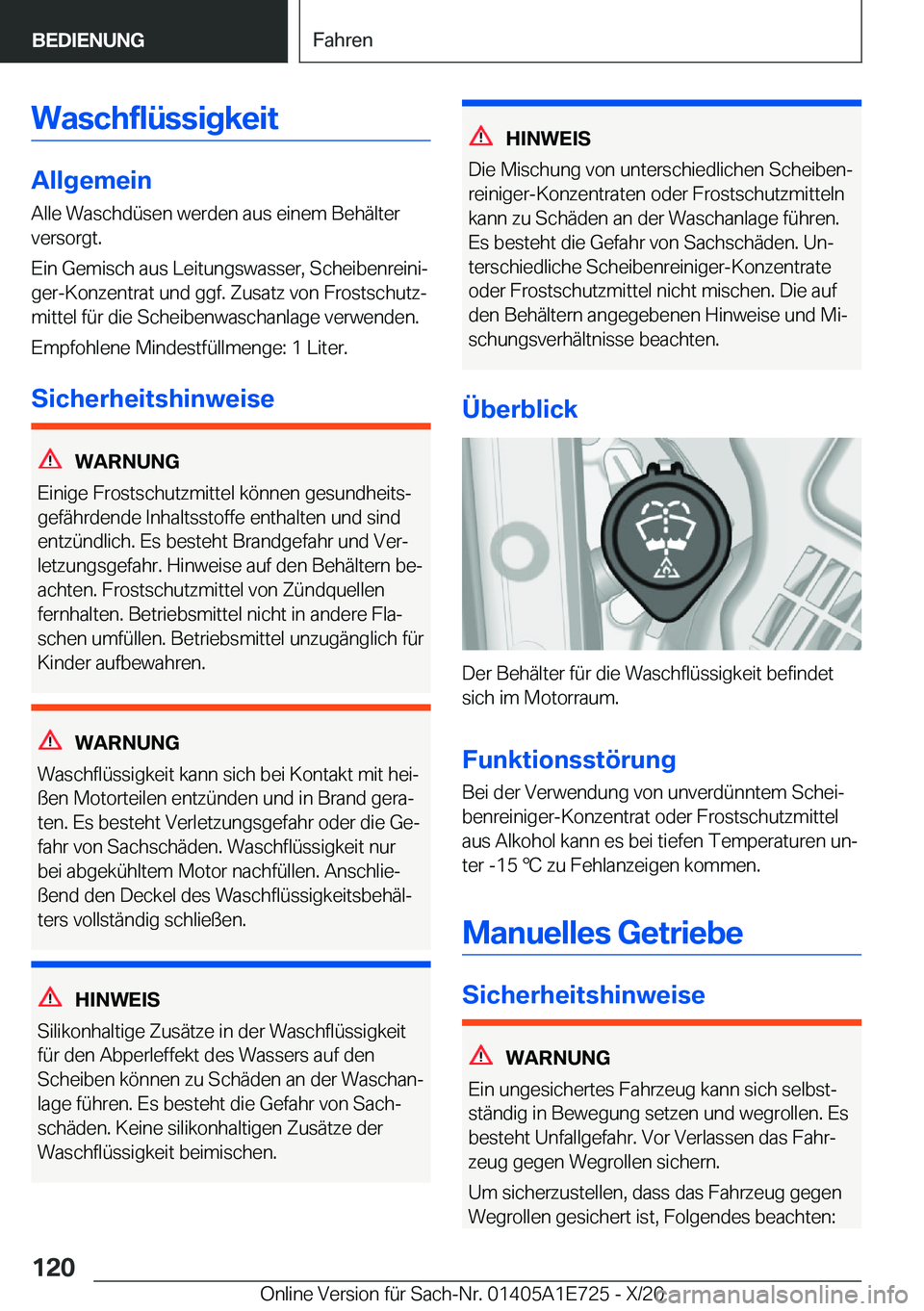 BMW X2 2021  Betriebsanleitungen (in German) �W�a�s�c�h�f�l�