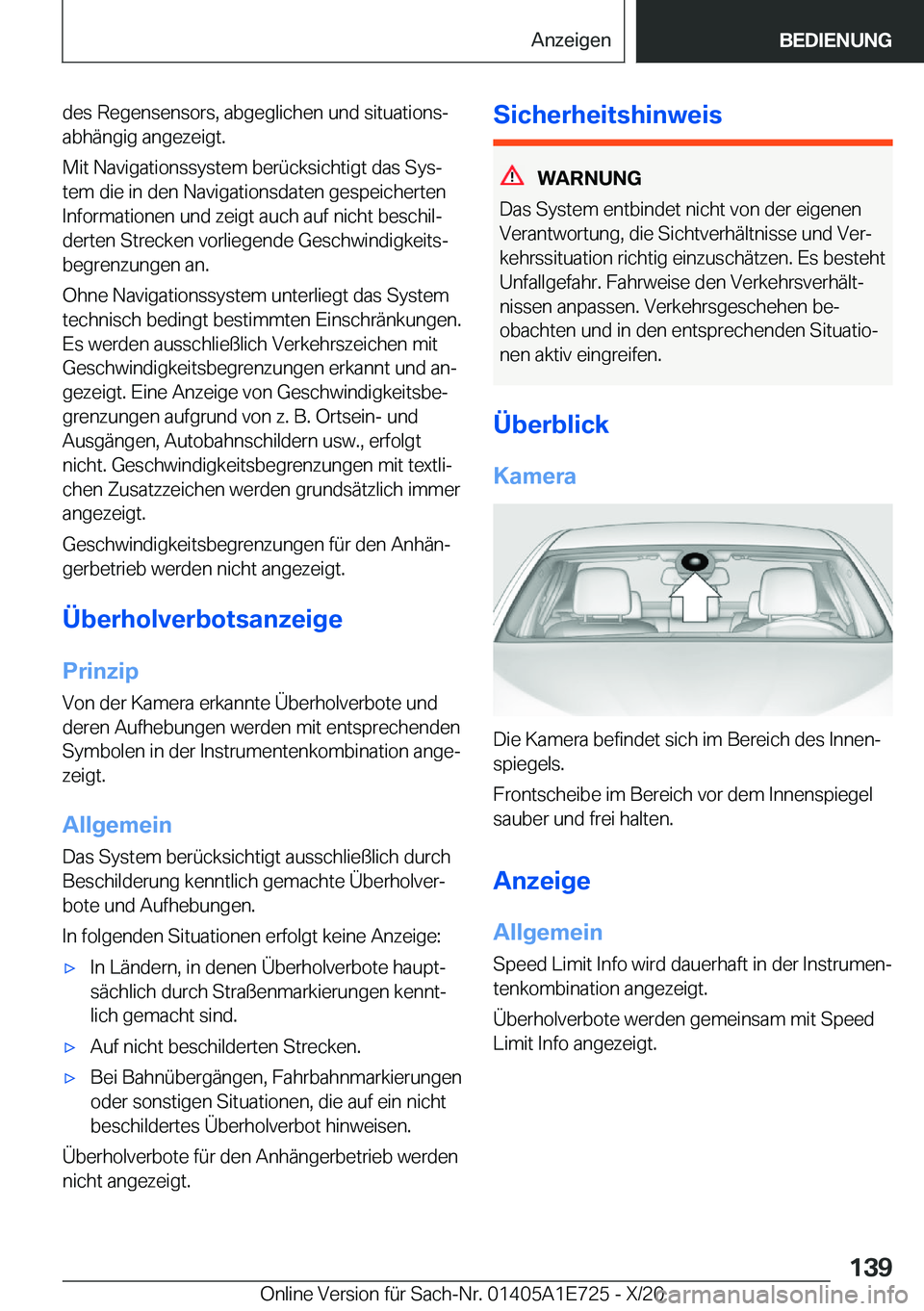 BMW X2 2021  Betriebsanleitungen (in German) �d�e�s��R�e�g�e�n�s�e�n�s�o�r�s�,��a�b�g�e�g�l�i�c�h�e�n��u�n�d��s�i�t�u�a�t�i�o�n�sj�a�b�h�