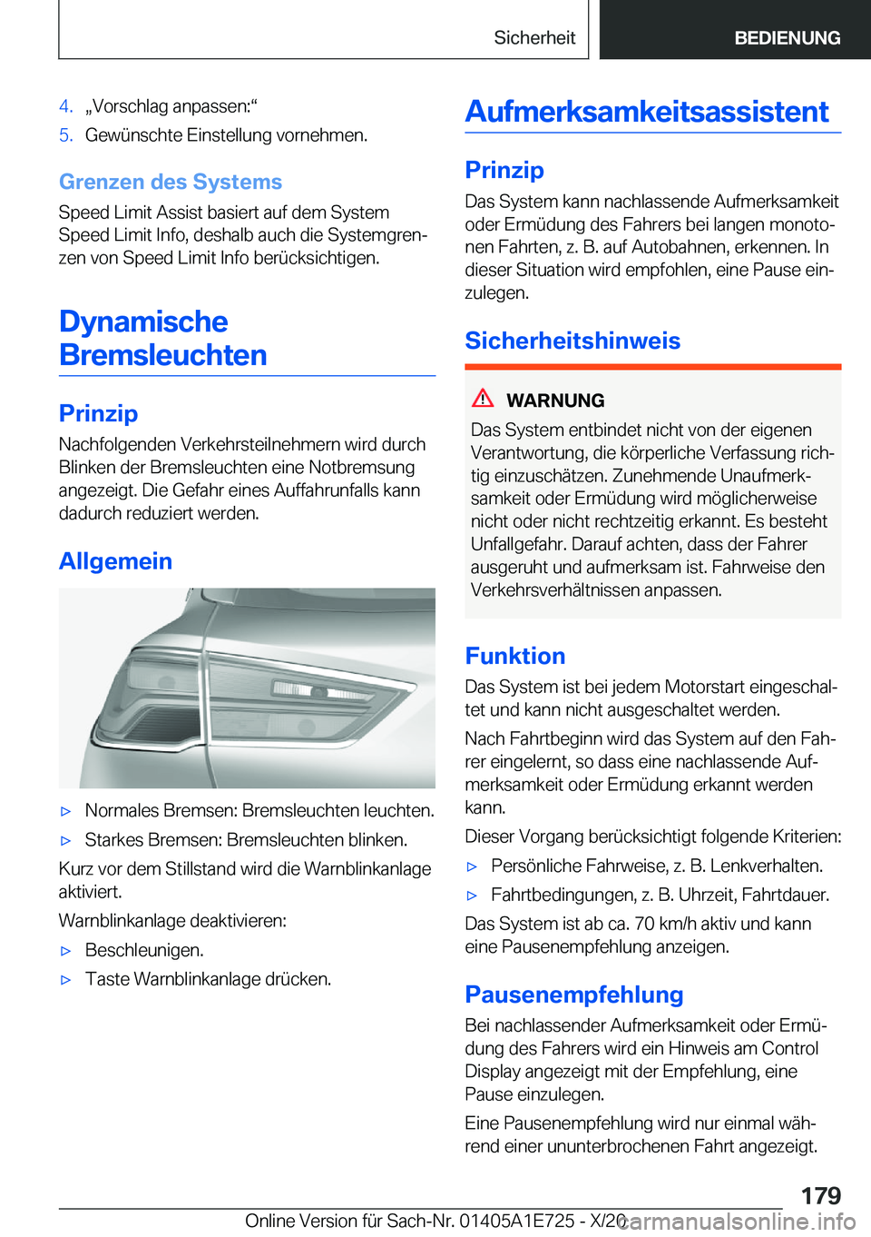 BMW X2 2021  Betriebsanleitungen (in German) �4�.x�V�o�r�s�c�h�l�a�g��a�n�p�a�s�s�e�n�:v�5�.�G�e�w�