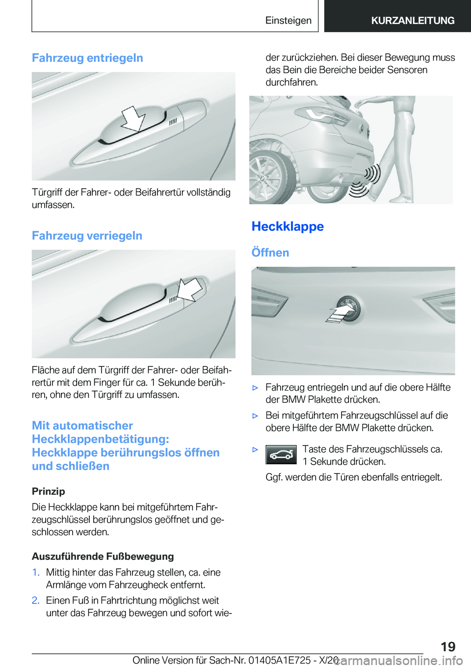 BMW X2 2021  Betriebsanleitungen (in German) �F�a�h�r�z�e�u�g��e�n�t�r�i�e�g�e�l�n
�T�