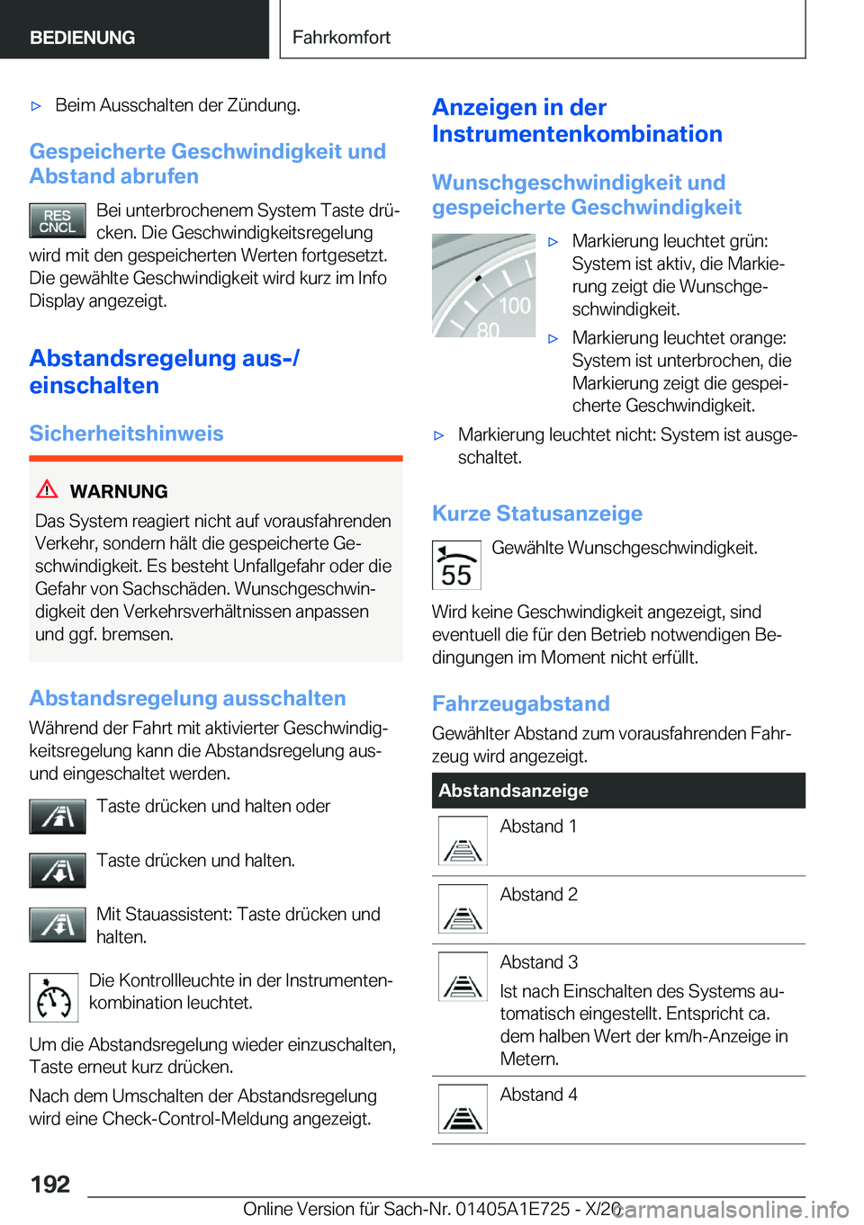 BMW X2 2021  Betriebsanleitungen (in German) x�B�e�i�m��A�u�s�s�c�h�a�l�t�e�n��d�e�r��Z�