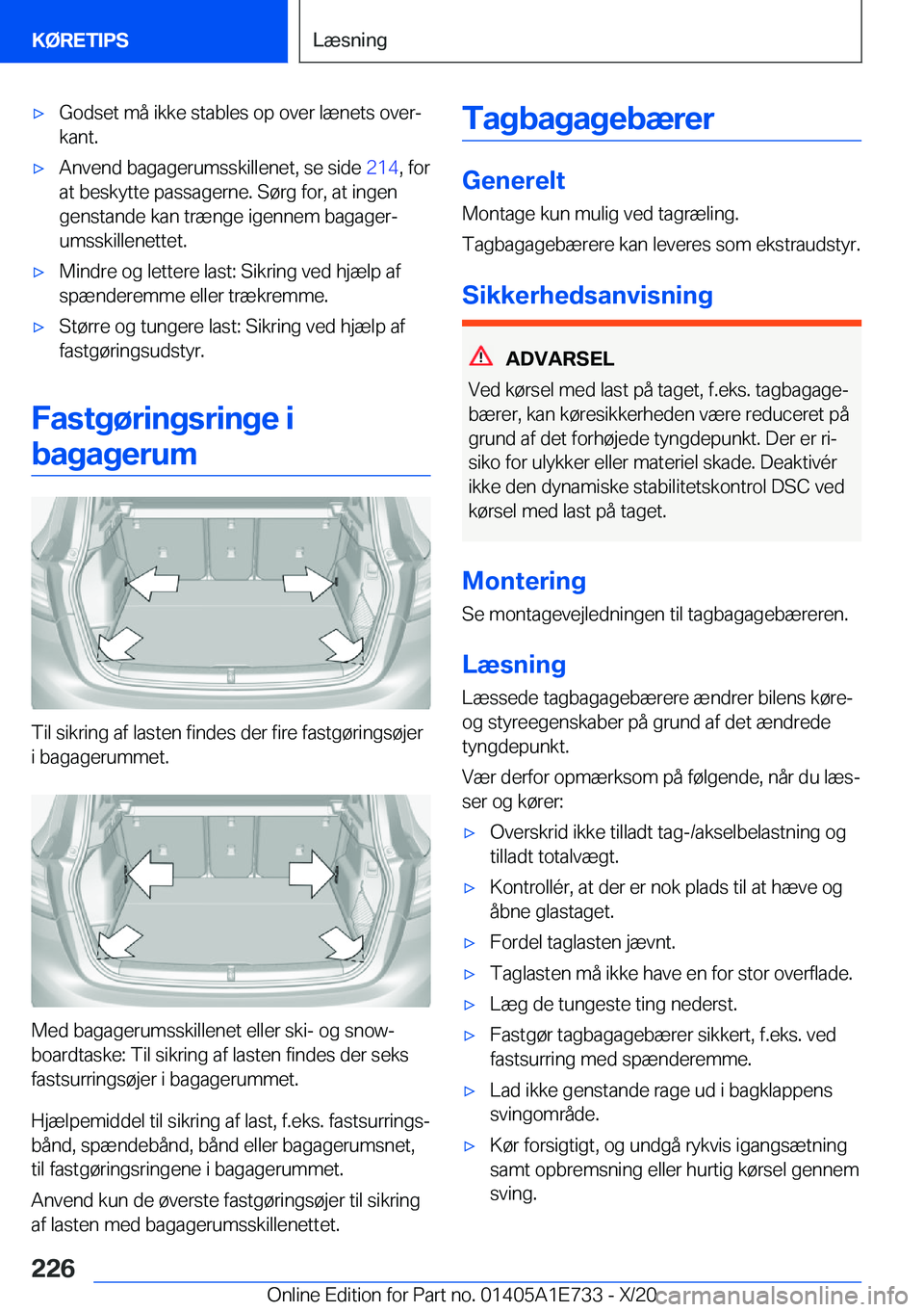 BMW X2 2021  InstruktionsbØger (in Danish) 'x�G�o�d�s�e�t��m�å��i�k�k�e��s�t�a�b�l�e�s��o�p��o�v�e�r��l�æ�n�e�t�s��o�v�e�rj
�k�a�n�t�.'x�A�n�v�e�n�d��b�a�g�a�g�e�r�u�m�s�s�k�i�l�l�e�n�e�t�,��s�e��s�i�d�e� �2�1�4�,��f�o�r
