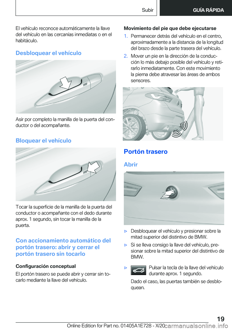 BMW X2 2021  Manuales de Empleo (in Spanish) �E�l��v�e�h�