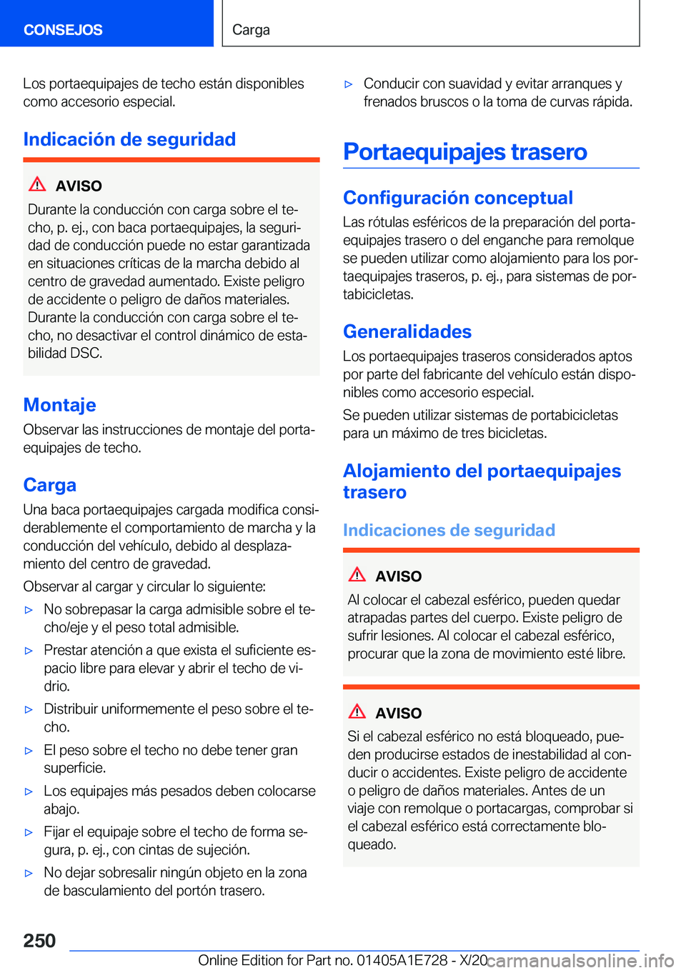 BMW X2 2021  Manuales de Empleo (in Spanish) �L�o�s��p�o�r�t�a�e�q�u�i�p�a�j�e�s��d�e��t�e�c�h�o��e�s�t�