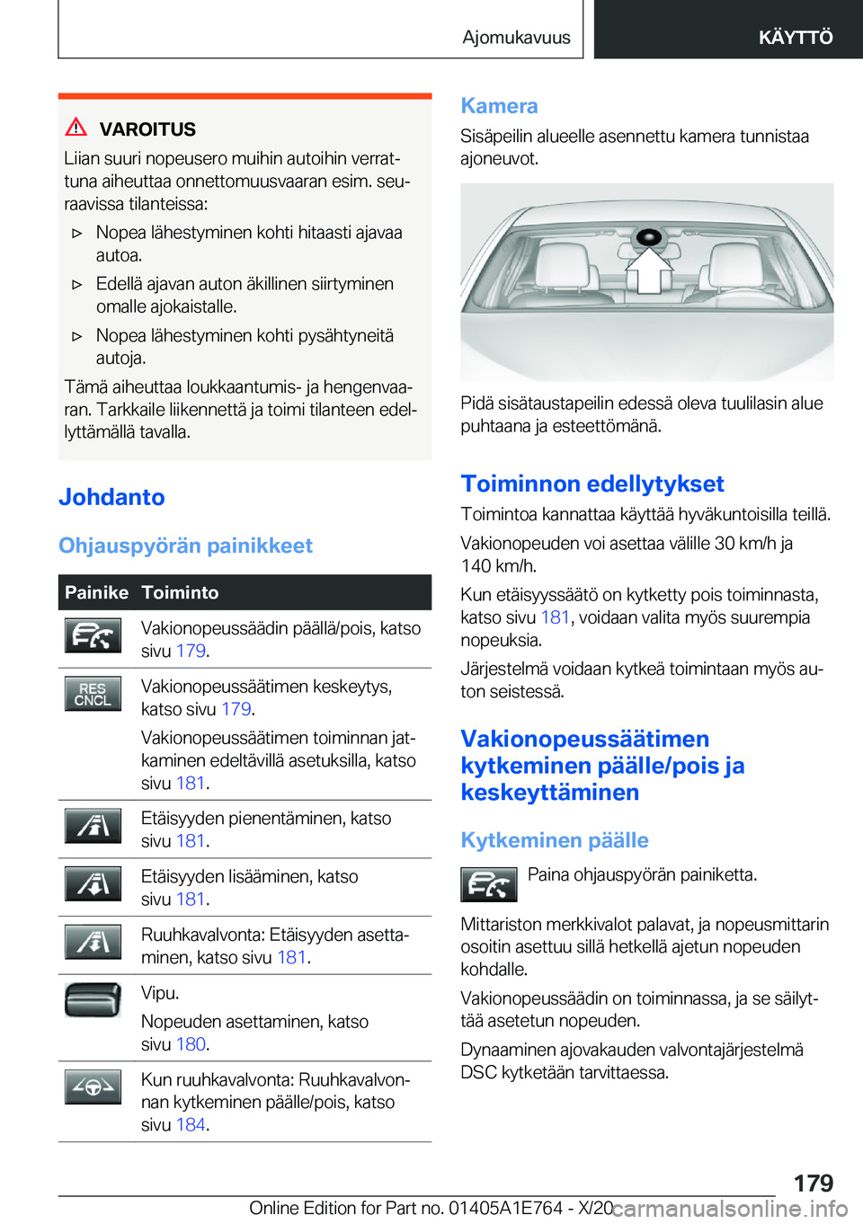 BMW X2 2021  Omistajan Käsikirja (in Finnish) �V�A�R�O�I�T�U�S
�L�i�i�a�n��s�u�u�r�i��n�o�p�e�u�s�e�r�o��m�u�i�h�i�n��a�u�t�o�i�h�i�n��v�e�r�r�a�tj
�t�u�n�a��a�i�h�e�u�t�t�a�a��o�n�n�e�t�t�o�m�u�u�s�v�a�a�r�a�n��e�s�i�m�.��s�e�uj
�r�a�