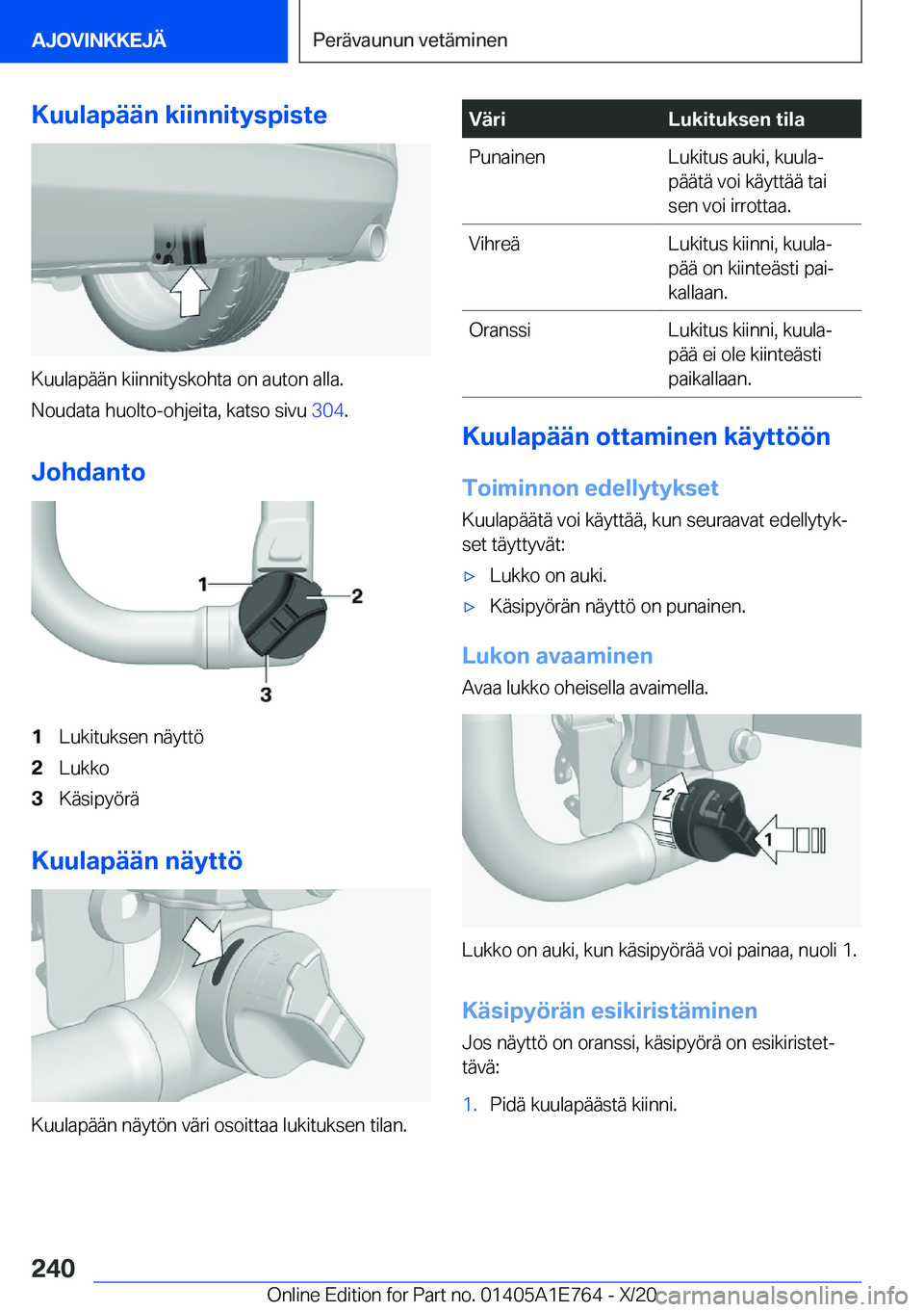 BMW X2 2021  Omistajan Käsikirja (in Finnish) �K�u�u�l�a�p�