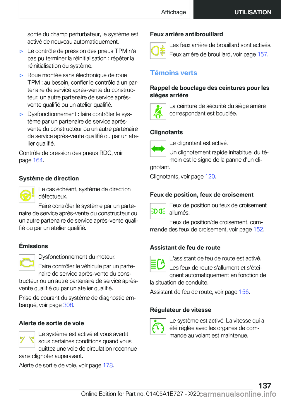 BMW X2 2021  Notices Demploi (in French) �s�o�r�t�i�e��d�u��c�h�a�m�p��p�e�r�t�u�r�b�a�t�e�u�r�,��l�e��s�y�s�t�è�m�e��e�s�t�a�c�t�i�v�é��d�e��n�o�u�v�e�a�u��a�u�t�o�m�a�t�i�q�u�e�m�e�n�t�.'x�L�e��c�o�n�t�r�