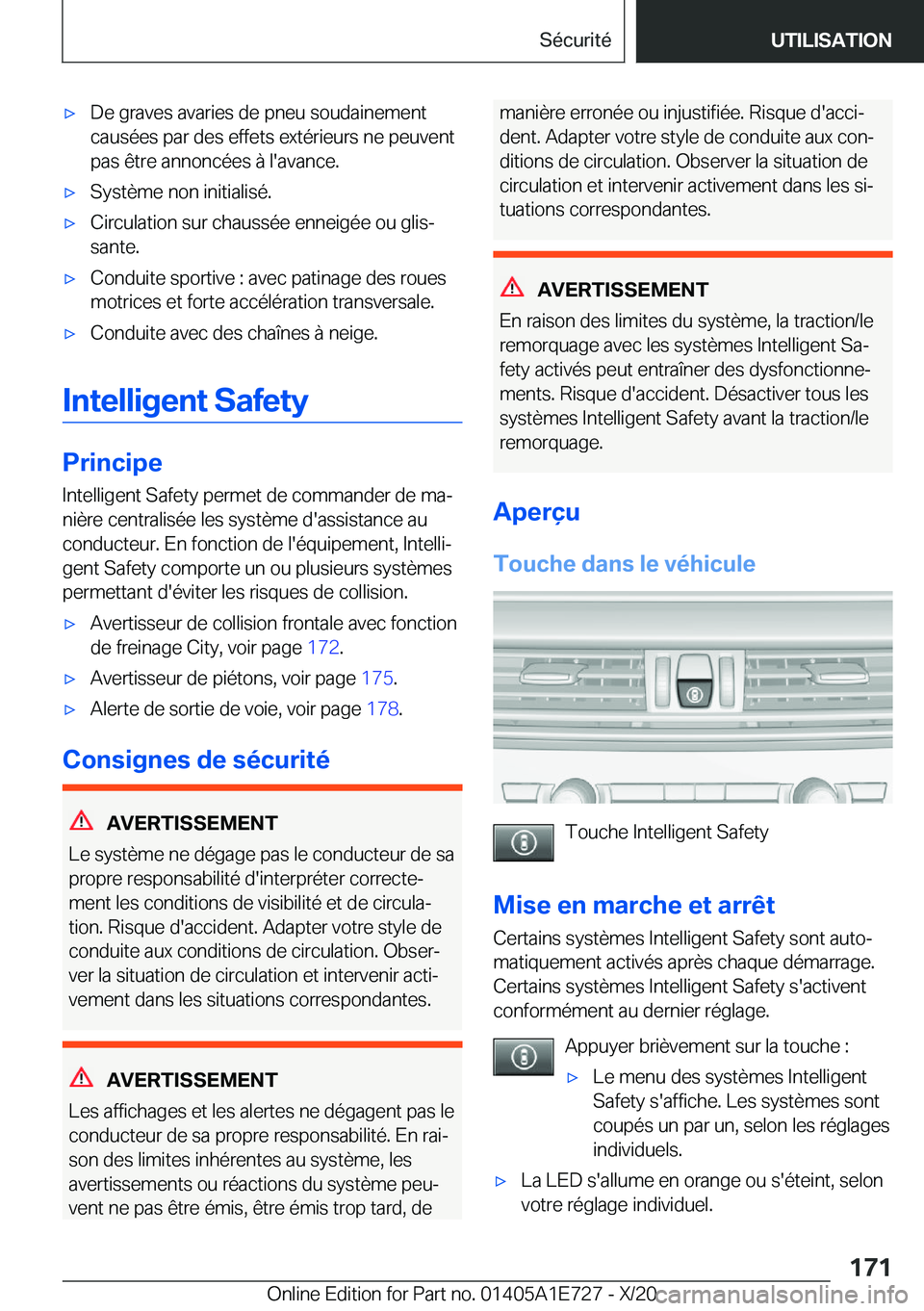 BMW X2 2021  Notices Demploi (in French) 'x�D�e��g�r�a�v�e�s��a�v�a�r�i�e�s��d�e��p�n�e�u��s�o�u�d�a�i�n�e�m�e�n�t�c�a�u�s�é�e�s��p�a�r��d�e�s��e�f�f�e�t�s��e�x�t�é�r�i�e�u�r�s��n�e��p�e�u�v�e�n�t
�p�a�s��ê�t�r�e��a�n�n�o