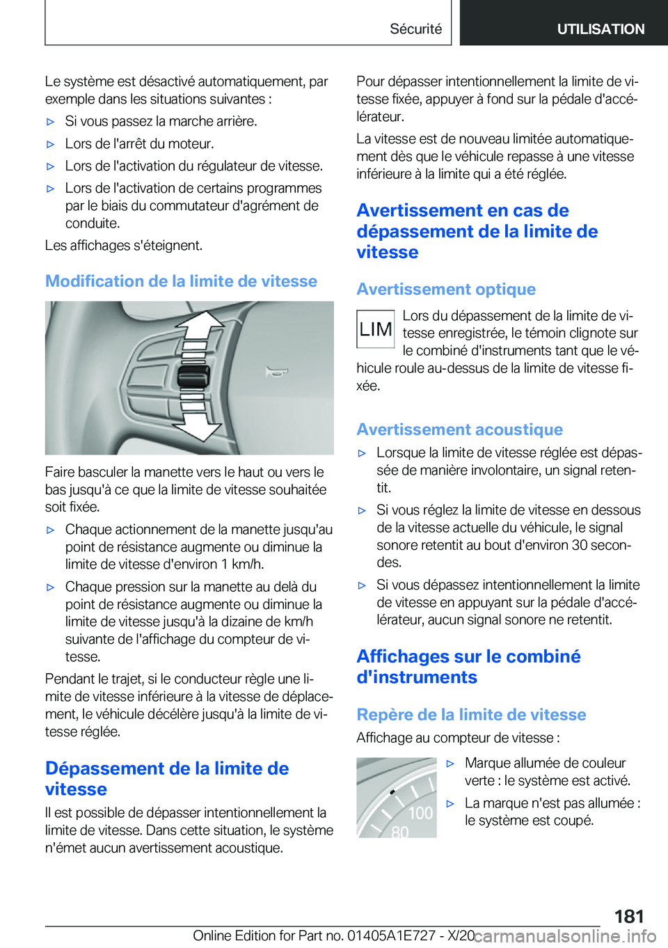BMW X2 2021  Notices Demploi (in French) �L�e��s�y�s�t�è�m�e��e�s�t��d�é�s�a�c�t�i�v�é��a�u�t�o�m�a�t�i�q�u�e�m�e�n�t�,��p�a�r�e�x�e�m�p�l�e��d�a�n�s��l�e�s��s�i�t�u�a�t�i�o�n�s��s�u�i�v�a�n�t�e�s��:'x�S�i��v�o�u�s��p�a�s�
