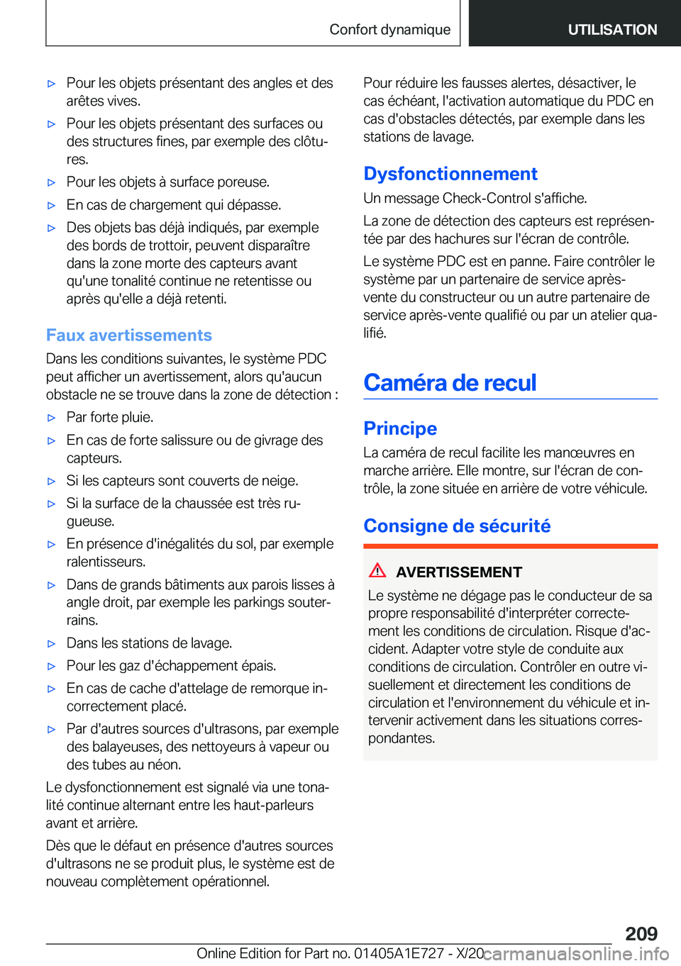 BMW X2 2021  Notices Demploi (in French) 'x�P�o�u�r��l�e�s��o�b�j�e�t�s��p�r�é�s�e�n�t�a�n�t��d�e�s��a�n�g�l�e�s��e�t��d�e�s�a�r�ê�t�e�s��v�i�v�e�s�.'x�P�o�u�r��l�e�s��o�b�j�e�t�s��p�r�é�s�e�n�t�a�n�t��d�e�s��s�u�r�f�