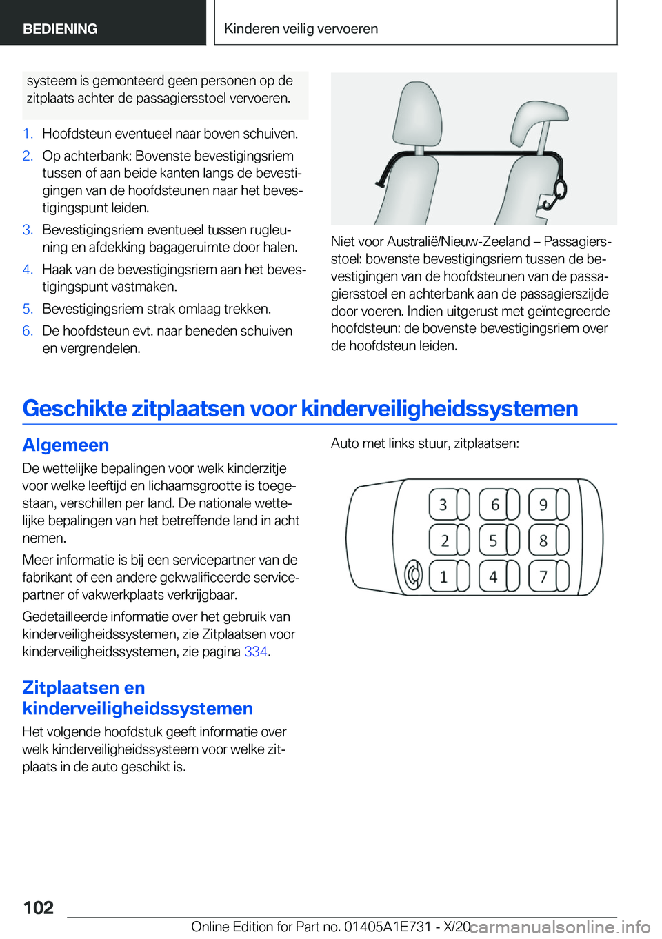 BMW X2 2021  Instructieboekjes (in Dutch) �s�y�s�t�e�e�m��i�s��g�e�m�o�n�t�e�e�r�d��g�e�e�n��p�e�r�s�o�n�e�n��o�p��d�e
�z�i�t�p�l�a�a�t�s��a�c�h�t�e�r��d�e��p�a�s�s�a�g�i�e�r�s�s�t�o�e�l��v�e�r�v�o�e�r�e�n�.�1�.�H�o�o�f�d�s�t�e�u�n�