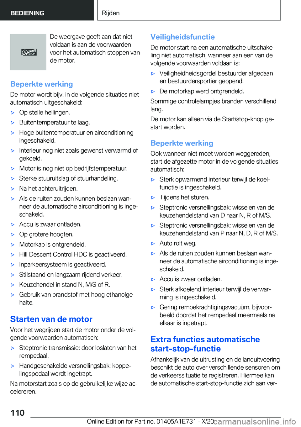 BMW X2 2021  Instructieboekjes (in Dutch) �D�e��w�e�e�r�g�a�v�e��g�e�e�f�t��a�a�n��d�a�t��n�i�e�t
�v�o�l�d�a�a�n��i�s��a�a�n��d�e��v�o�o�r�w�a�a�r�d�e�n
�v�o�o�r��h�e�t��a�u�t�o�m�a�t�i�s�c�h��s�t�o�p�p�e�n��v�a�n
�d�e��m�o�t�o�