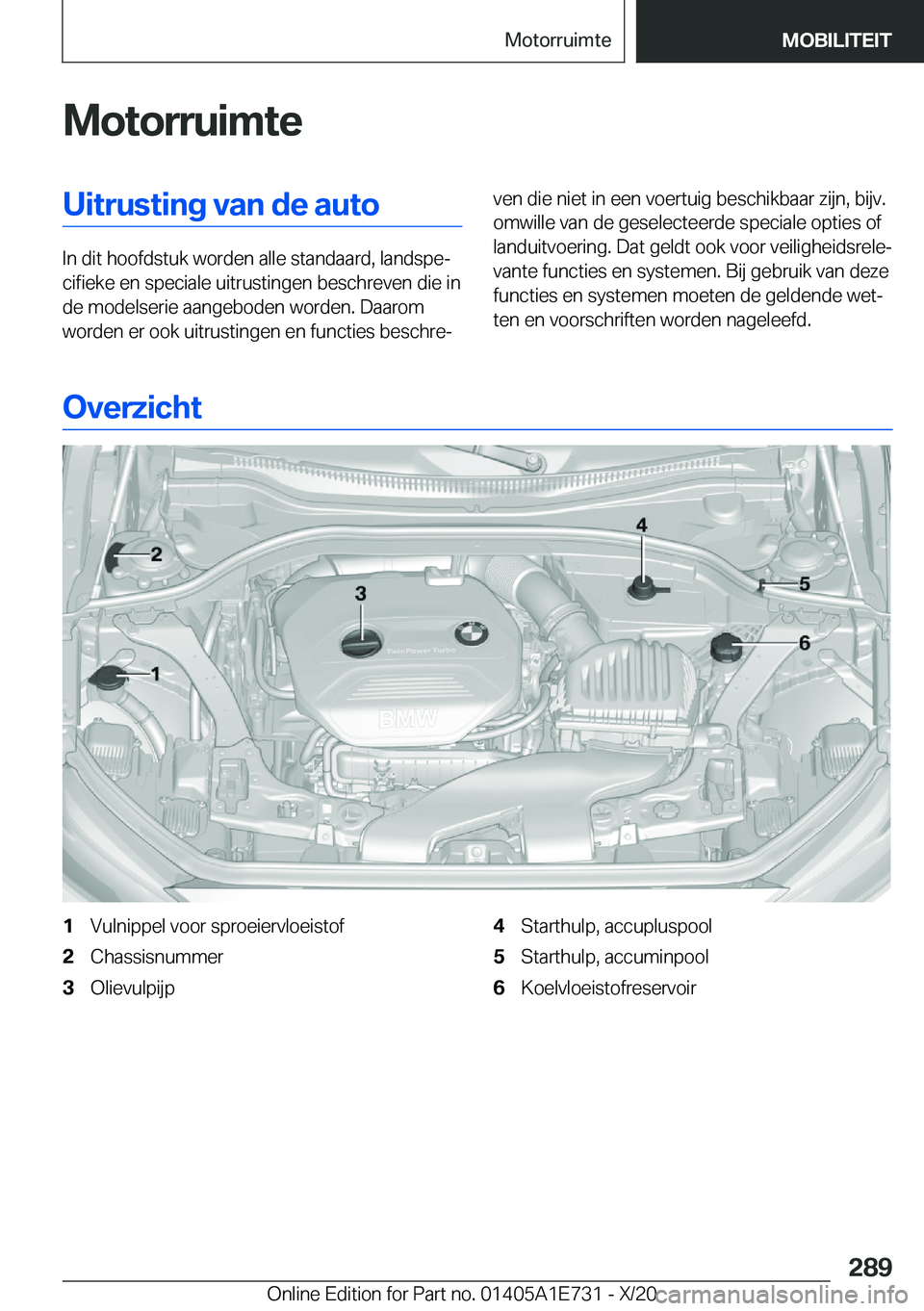 BMW X2 2021  Instructieboekjes (in Dutch) �M�o�t�o�r�r�u�i�m�t�e�U�i�t�r�u�s�t�i�n�g��v�a�n��d�e��a�u�t�o
�I�n��d�i�t��h�o�o�f�d�s�t�u�k��w�o�r�d�e�n��a�l�l�e��s�t�a�n�d�a�a�r�d�,��l�a�n�d�s�p�ej�c�i�f�i�e�k�e��e�n��s�p�e�c�i�a�l�