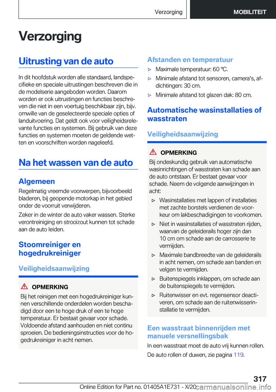 BMW X2 2021  Instructieboekjes (in Dutch) �V�e�r�z�o�r�g�i�n�g�U�i�t�r�u�s�t�i�n�g��v�a�n��d�e��a�u�t�o
�I�n��d�i�t��h�o�o�f�d�s�t�u�k��w�o�r�d�e�n��a�l�l�e��s�t�a�n�d�a�a�r�d�,��l�a�n�d�s�p�ej�c�i�f�i�e�k�e��e�n��s�p�e�c�i�a�l�e�