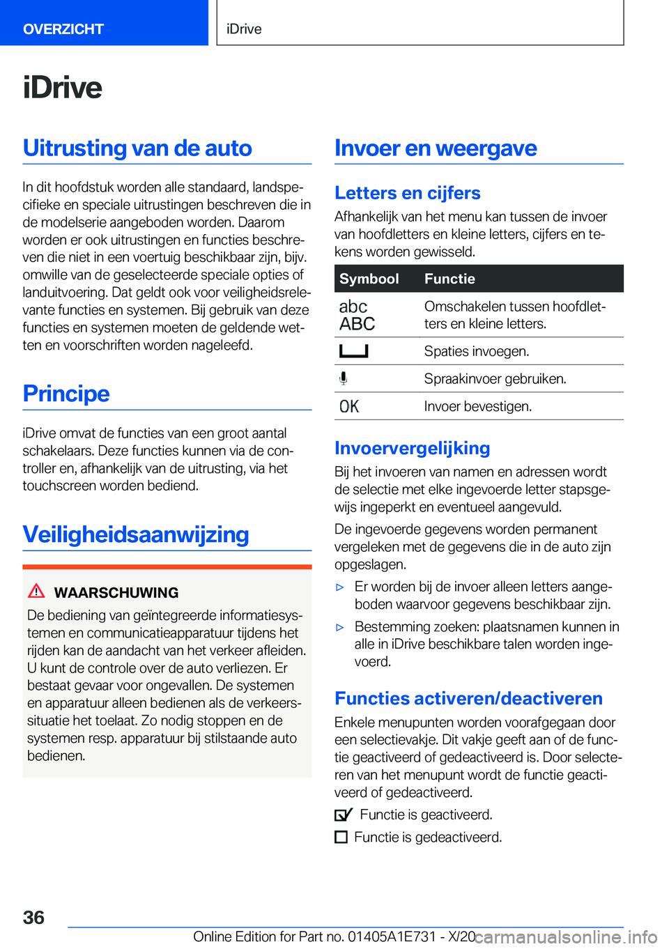 BMW X2 2021  Instructieboekjes (in Dutch) �i�D�r�i�v�e�U�i�t�r�u�s�t�i�n�g��v�a�n��d�e��a�u�t�o
�I�n��d�i�t��h�o�o�f�d�s�t�u�k��w�o�r�d�e�n��a�l�l�e��s�t�a�n�d�a�a�r�d�,��l�a�n�d�s�p�ej�c�i�f�i�e�k�e��e�n��s�p�e�c�i�a�l�e��u�i�t�