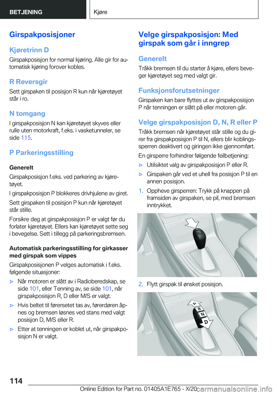 BMW X2 2021  InstruksjonsbØker (in Norwegian) �G�i�r�s�p�a�k�p�o�s�i�s�j�o�n�e�r
�K�j�