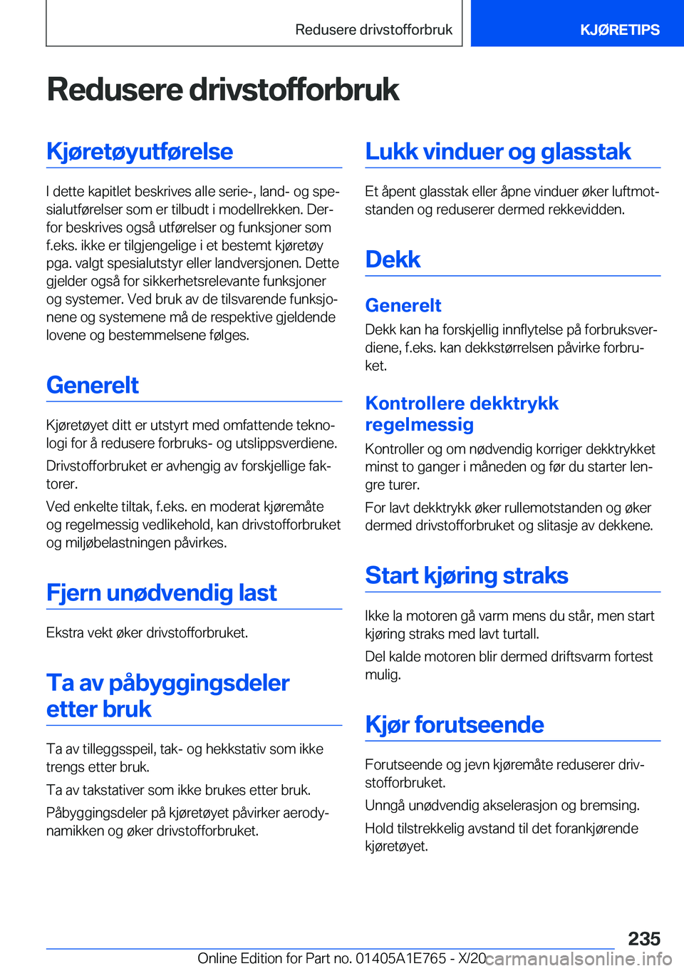 BMW X2 2021  InstruksjonsbØker (in Norwegian) �R�e�d�u�s�e�r�e��d�r�i�v�s�t�o�f�f�o�r�b�r�u�k�K�j�