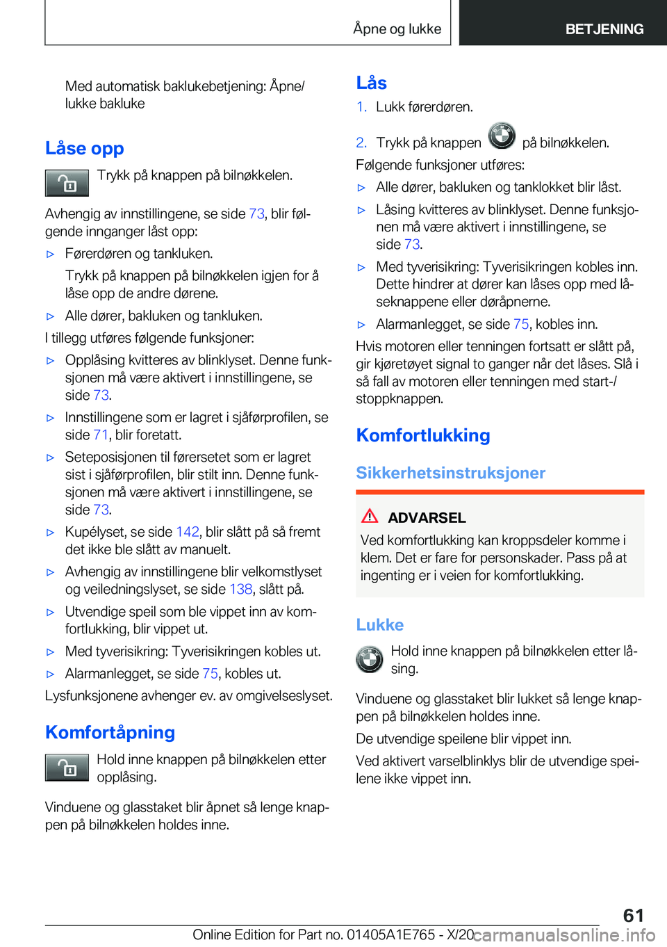 BMW X2 2021  InstruksjonsbØker (in Norwegian) �M�e�d��a�u�t�o�m�a�t�i�s�k��b�a�k�l�u�k�e�b�e�t�j�e�n�i�n�g�:��