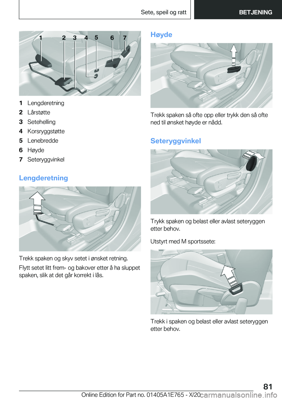 BMW X2 2021  InstruksjonsbØker (in Norwegian) �1�L�e�n�g�d�e�r�e�t�n�i�n�g�2�L�å�r�s�t�