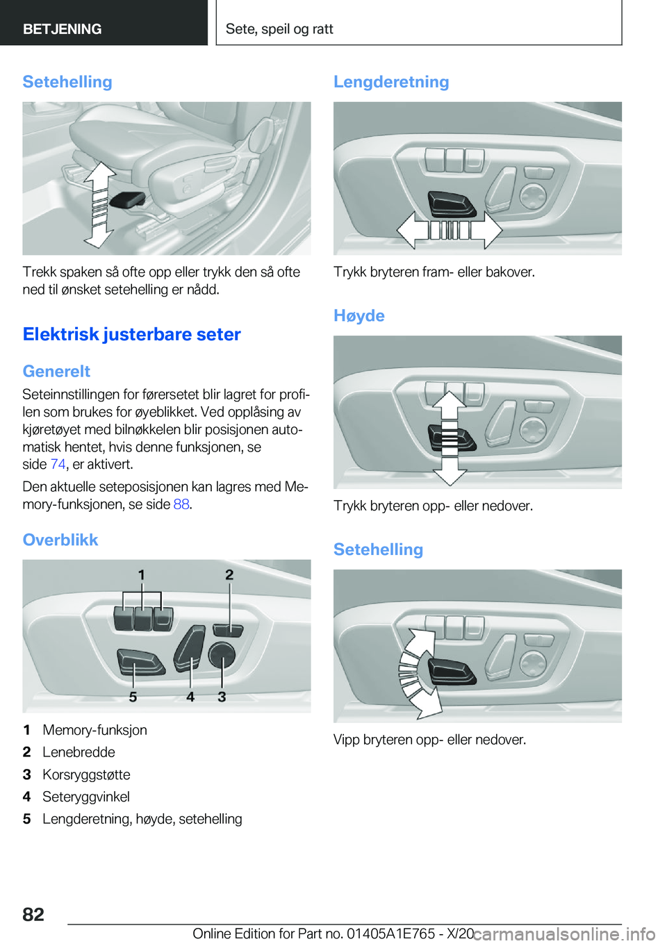 BMW X2 2021  InstruksjonsbØker (in Norwegian) �S�e�t�e�h�e�l�l�i�n�g
�T�r�e�k�k��s�p�a�k�e�n��s�å��o�f�t�e��o�p�p��e�l�l�e�r��t�r�y�k�k��d�e�n��s�å��o�f�t�e
�n�e�d��t�i�l��