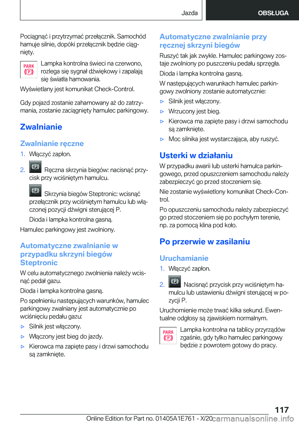 BMW X2 2021  Instrukcja obsługi (in Polish) �P�o�c�i�