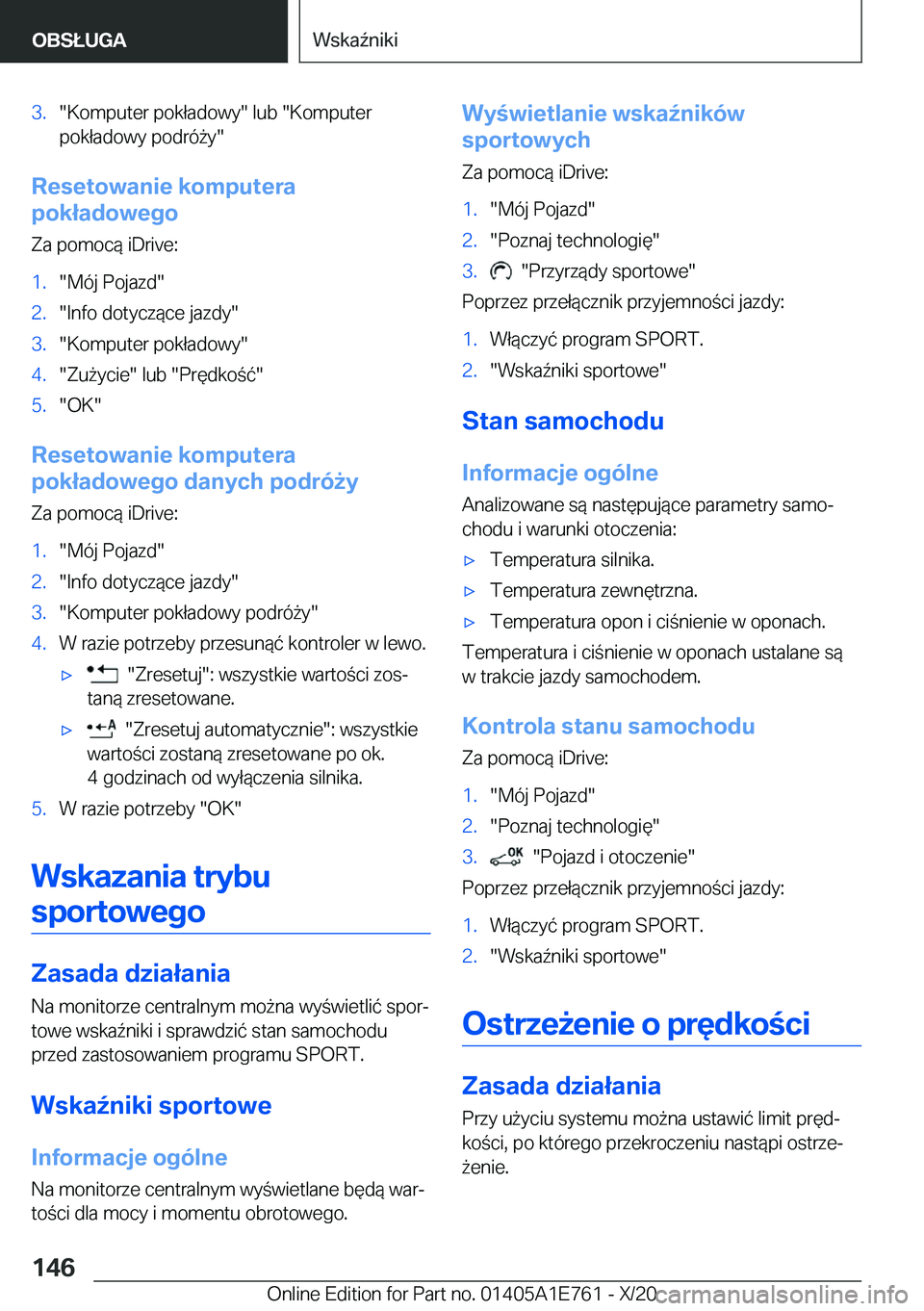 BMW X2 2021  Instrukcja obsługi (in Polish) �3�.��K�o�m�p�u�t�e�r��p�o�k�ł�a�d�o�w�y���l�u�b���K�o�m�p�u�t�e�r
�p�o�k�ł�a�d�o�w�y��p�o�d�r�