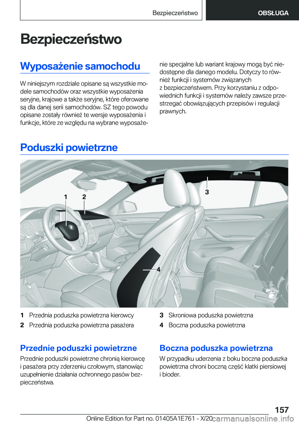 BMW X2 2021  Instrukcja obsługi (in Polish) �B�e�z�p�i�e�c�z�e�