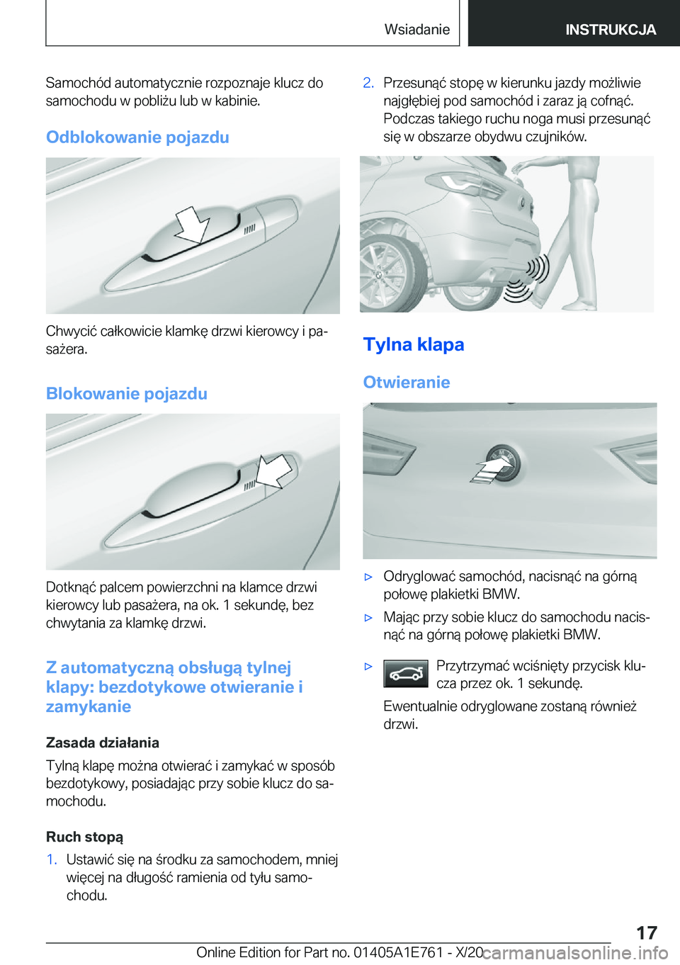 BMW X2 2021  Instrukcja obsługi (in Polish) �S�a�m�o�c�h�