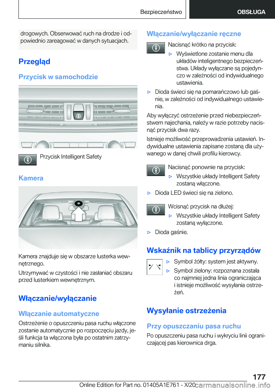 BMW X2 2021  Instrukcja obsługi (in Polish) �d�r�o�g�o�w�y�c�h�.��O�b�s�e�r�w�o�w�a�
