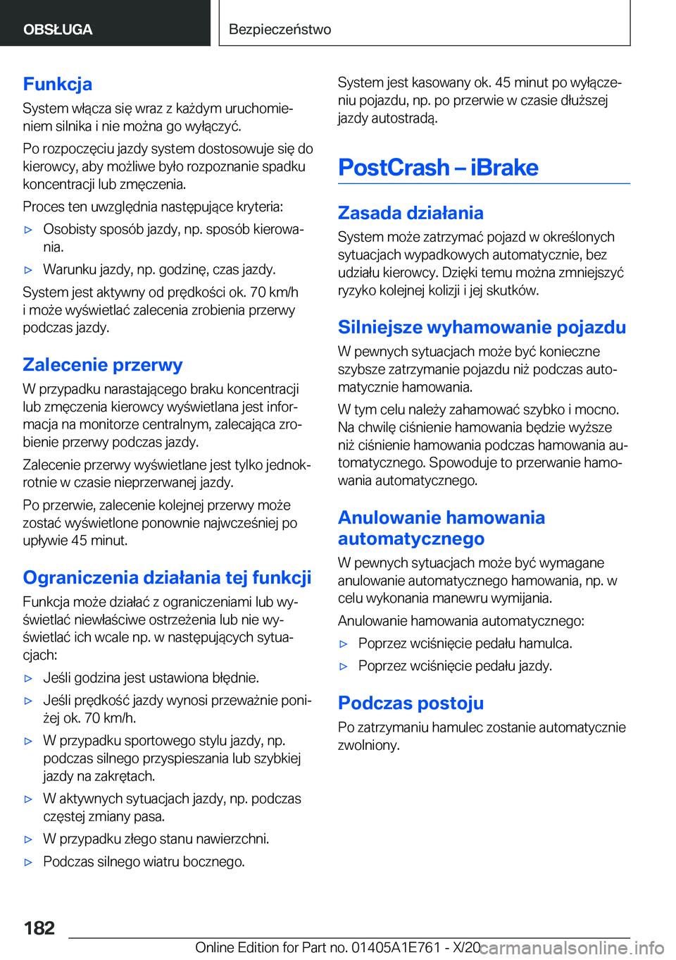 BMW X2 2021  Instrukcja obsługi (in Polish) �F�u�n�k�c�j�a�S�y�s�t�e�m��w�ł�