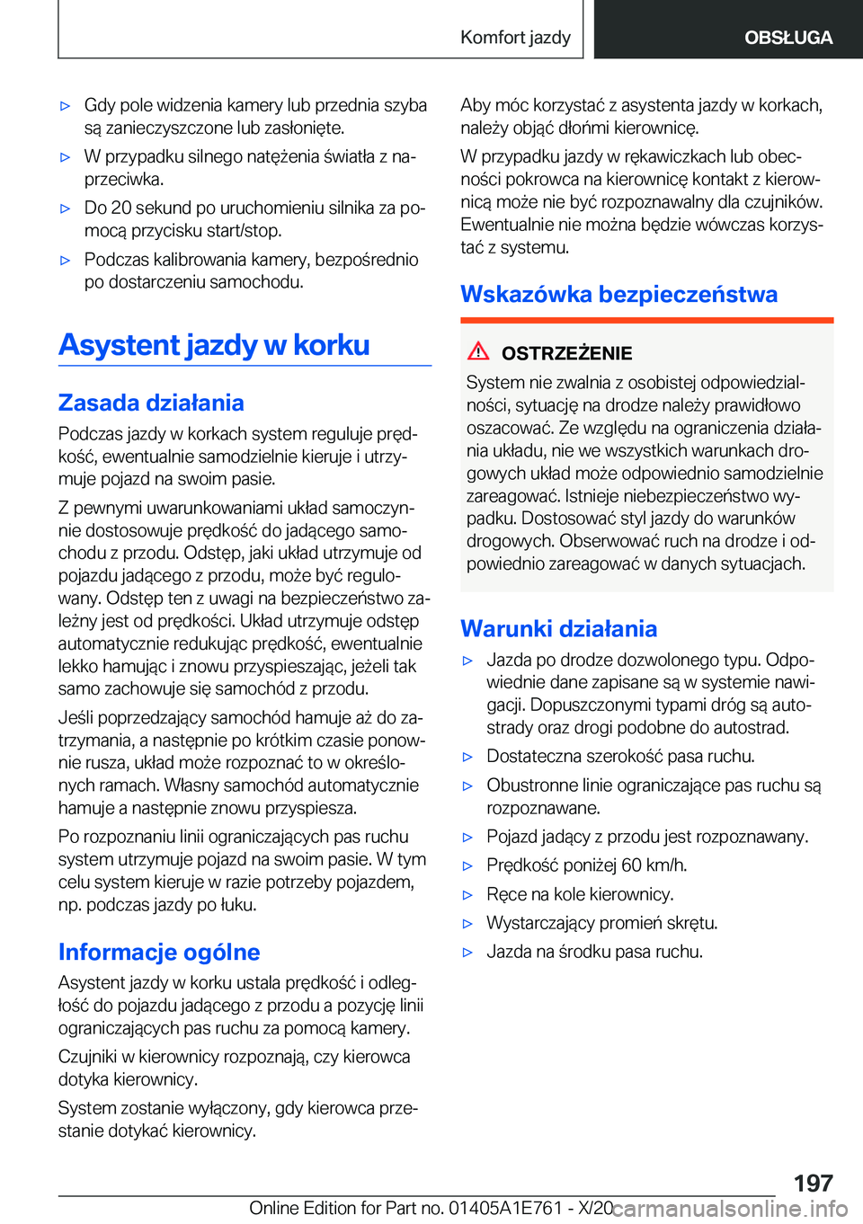 BMW X2 2021  Instrukcja obsługi (in Polish) 'x�G�d�y��p�o�l�e��w�i�d�z�e�n�i�a��k�a�m�e�r�y��l�u�b��p�r�z�e�d�n�i�a��s�z�y�b�a�s�