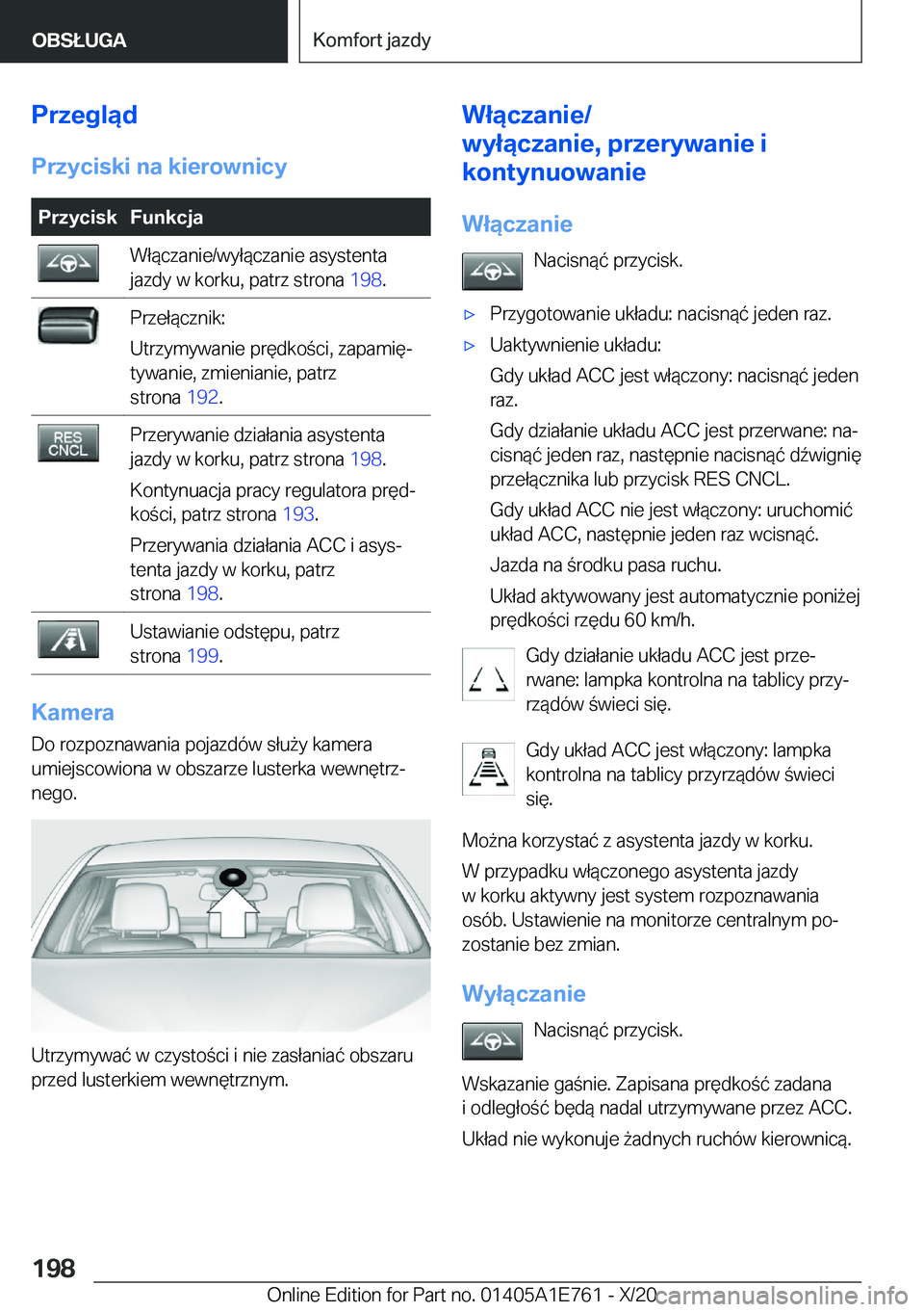 BMW X2 2021  Instrukcja obsługi (in Polish) �P�r�z�e�g�l�ą�d�P�r�z�y�c�i�s�k�i��n�a��k�i�e�r�o�w�n�i�c�y�P�r�z�y�c�i�s�k�F�u�n�k�c�j�a�W�ł�