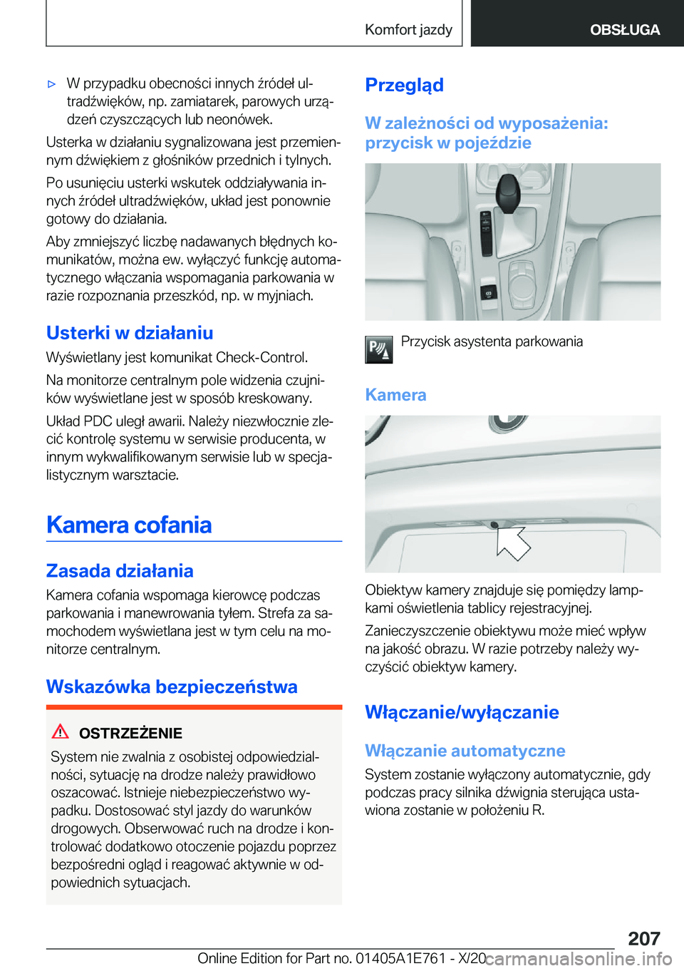 BMW X2 2021  Instrukcja obsługi (in Polish) 'x�W��p�r�z�y�p�a�d�k�u��o�b�e�c�n�o�c�i��i�n�n�y�c�h�7�r�