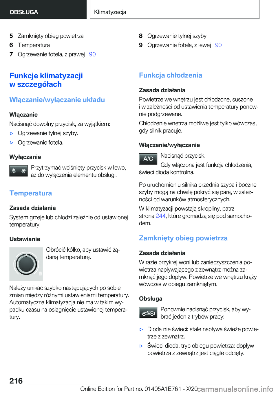 BMW X2 2021  Instrukcja obsługi (in Polish) �5�Z�a�m�k�n�i�