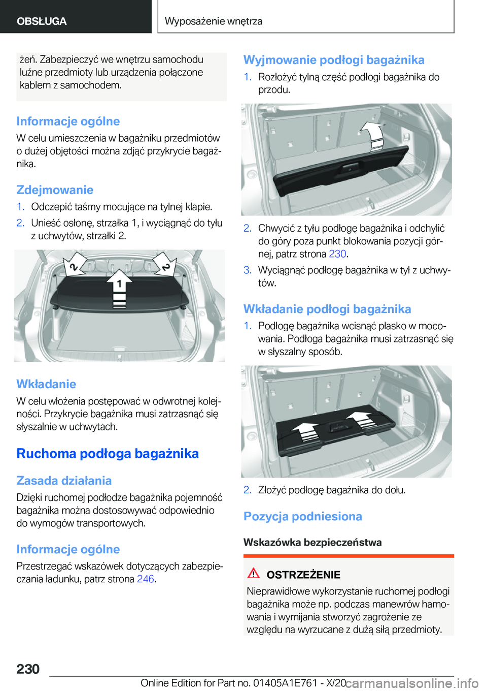 BMW X2 2021  Instrukcja obsługi (in Polish) 9�e�
