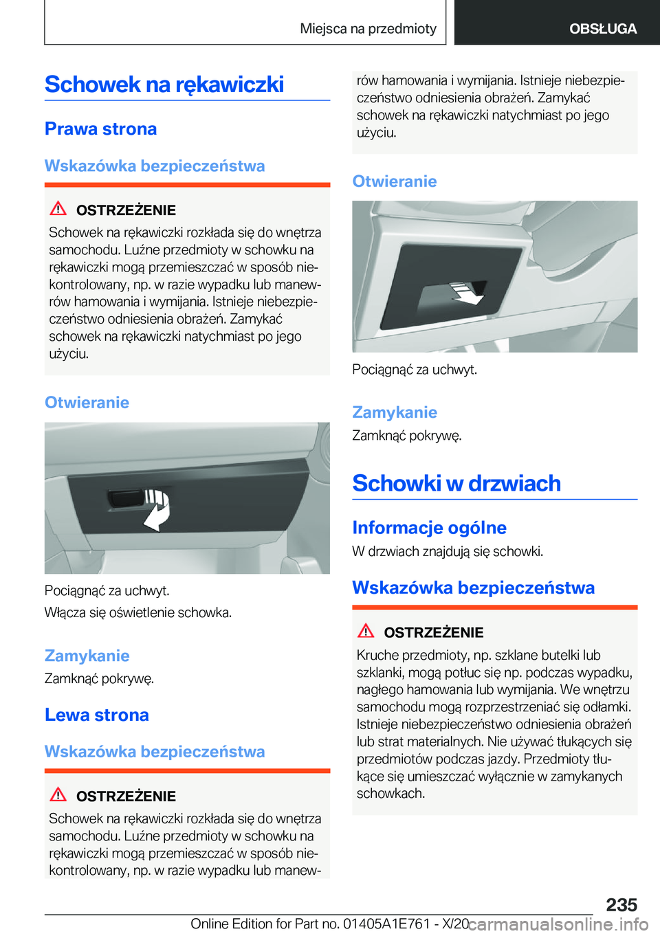 BMW X2 2021  Instrukcja obsługi (in Polish) �S�c�h�o�w�e�k��n�a��r�