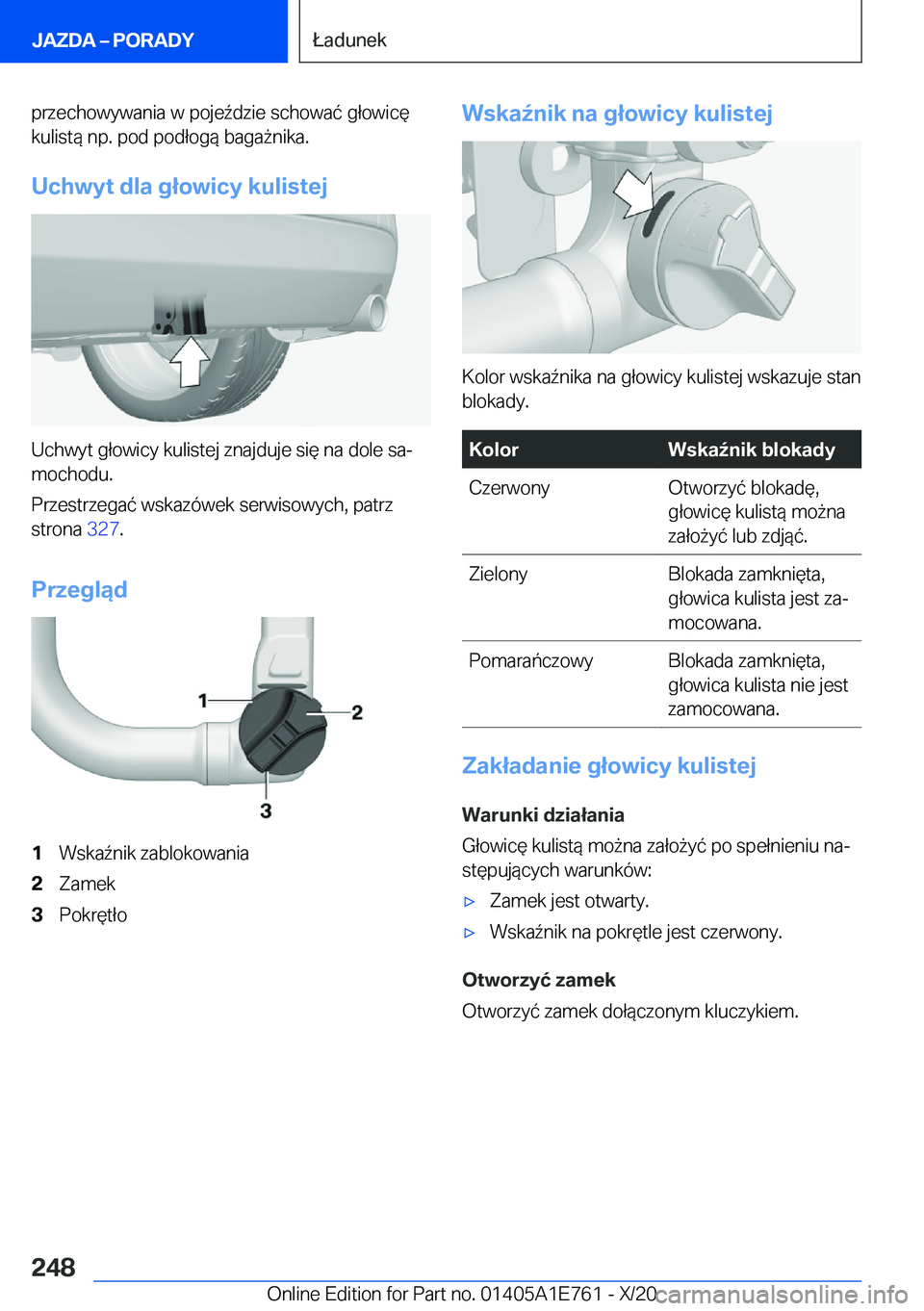 BMW X2 2021  Instrukcja obsługi (in Polish) �p�r�z�e�c�h�o�w�y�w�a�n�i�a��w��p�o�j�e7�d�z�i�e��s�c�h�o�w�a�