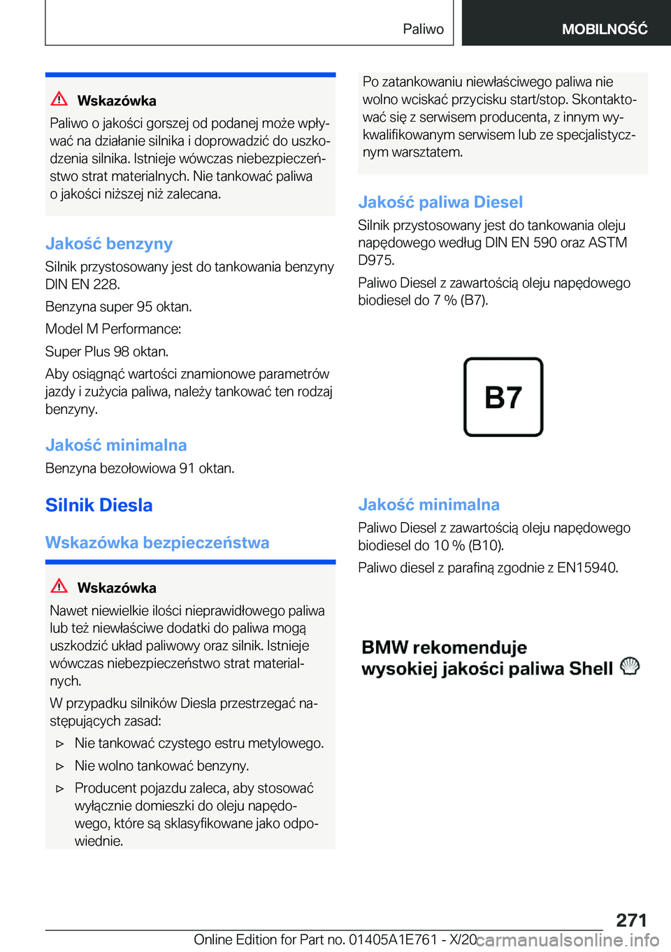BMW X2 2021  Instrukcja obsługi (in Polish) �W�s�k�a�z�