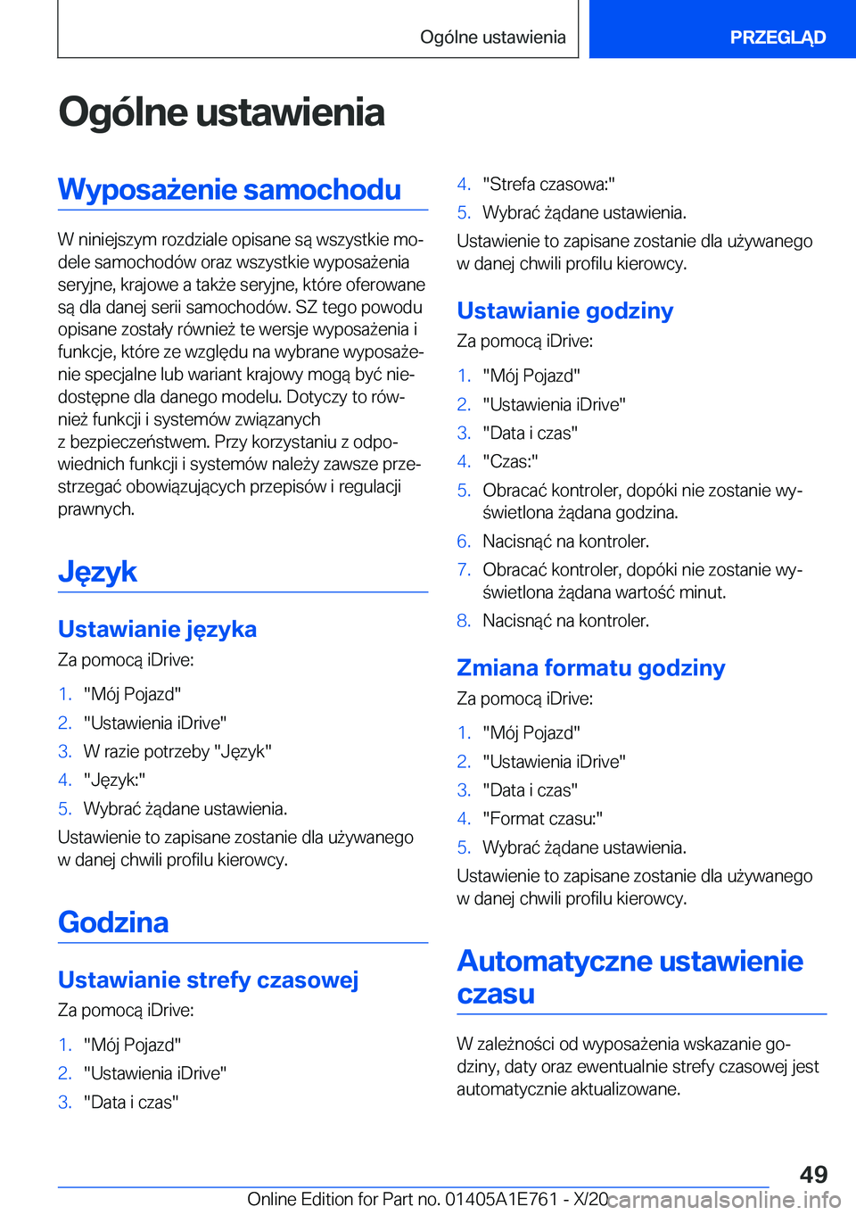 BMW X2 2021  Instrukcja obsługi (in Polish) �O�g�