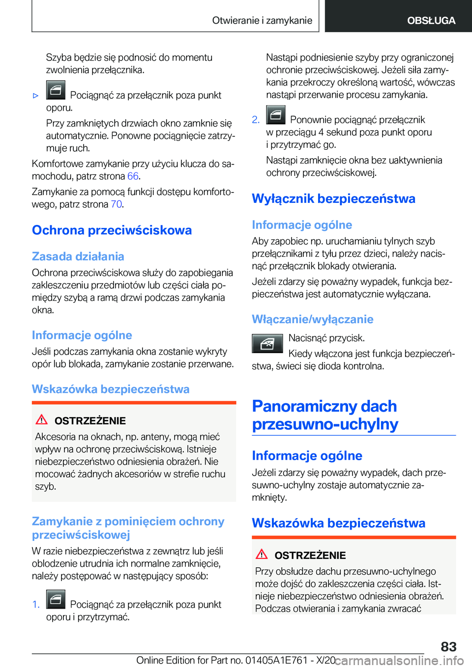 BMW X2 2021  Instrukcja obsługi (in Polish) �S�z�y�b�a��b�