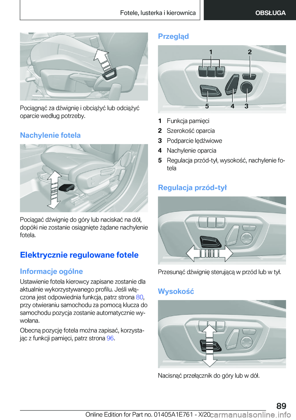 BMW X2 2021  Instrukcja obsługi (in Polish) �P�o�c�i�