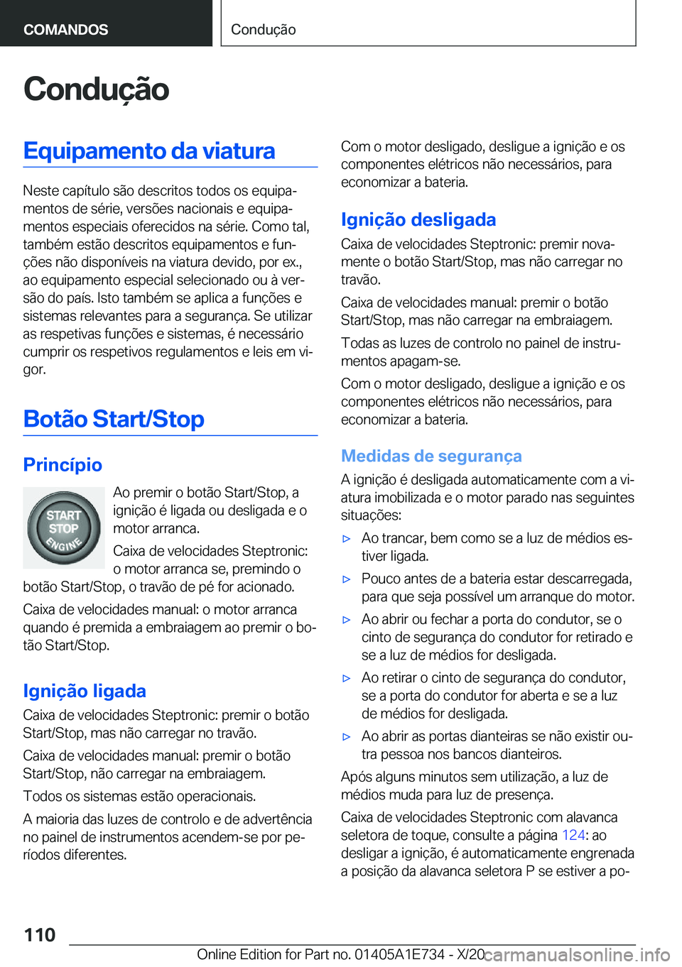 BMW X2 2021  Manual do condutor (in Portuguese) �C�o�n�d�u�