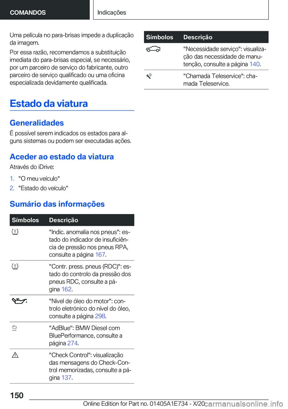 BMW X2 2021  Manual do condutor (in Portuguese) �U�m�a��p�e�l�