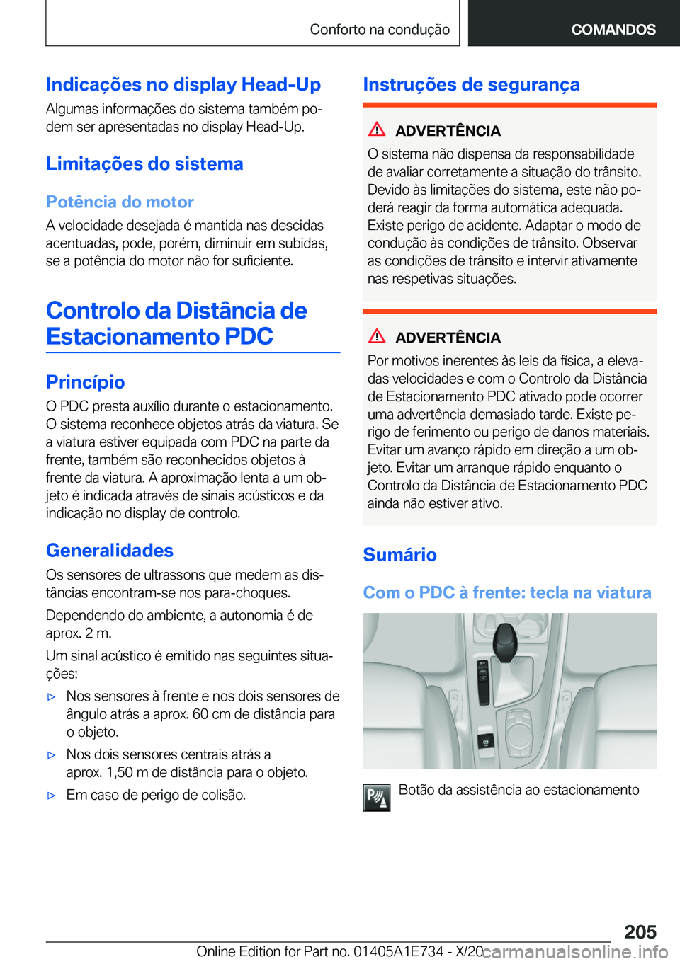 BMW X2 2021  Manual do condutor (in Portuguese) �I�n�d�i�c�a�