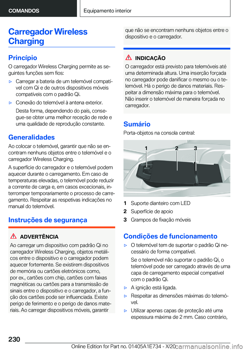 BMW X2 2021  Manual do condutor (in Portuguese) �C�a�r�r�e�g�a�d�o�r��W�i�r�e�l�e�s�s�C�h�a�r�g�i�n�g
�P�r�i�n�c�
