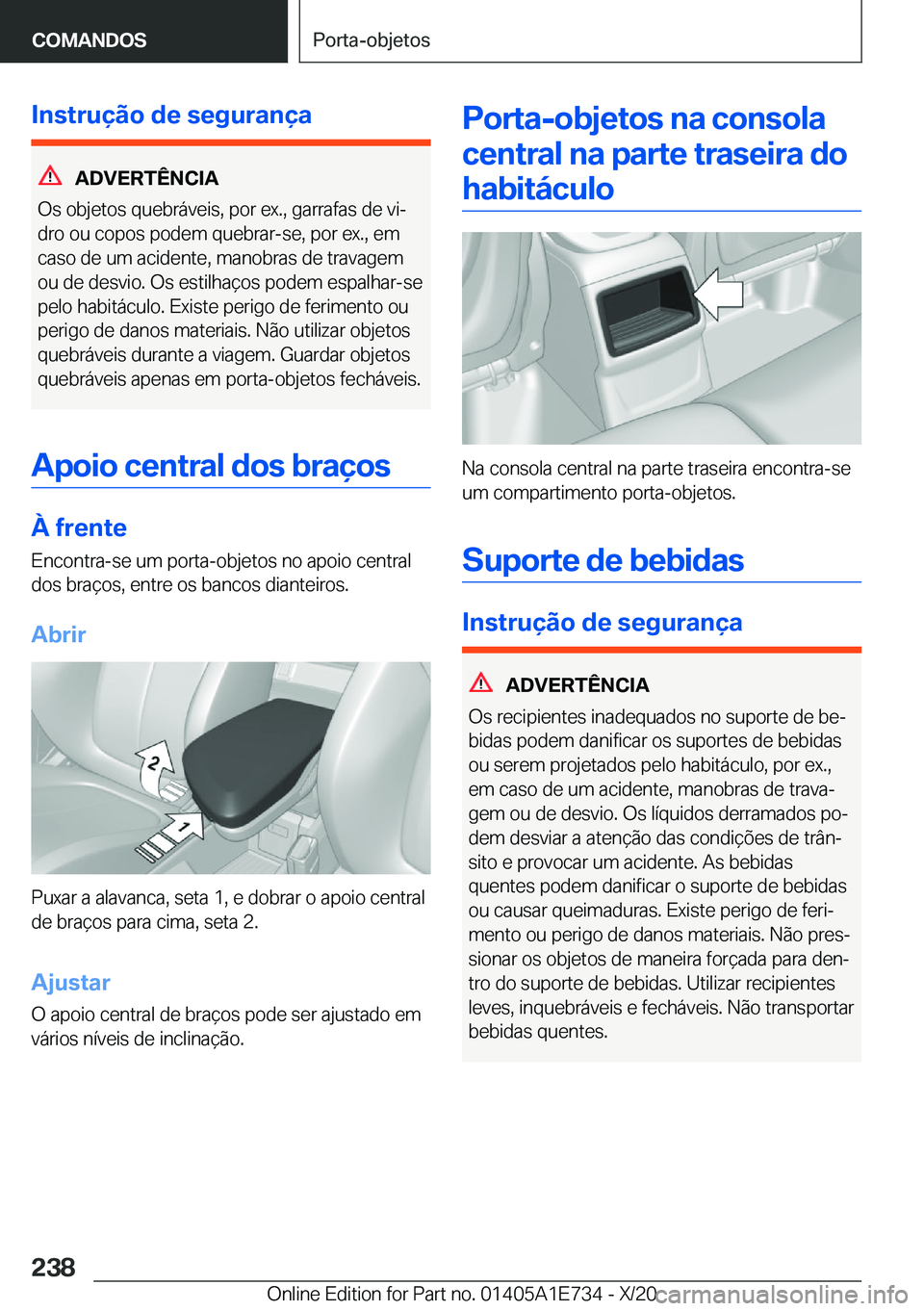 BMW X2 2021  Manual do condutor (in Portuguese) �I�n�s�t�r�u�