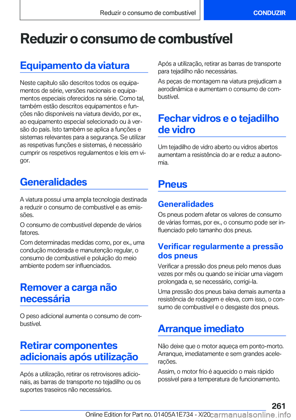 BMW X2 2021  Manual do condutor (in Portuguese) �R�e�d�u�z�i�r��o��c�o�n�s�u�m�o��d�e��c�o�m�b�u�s�t�