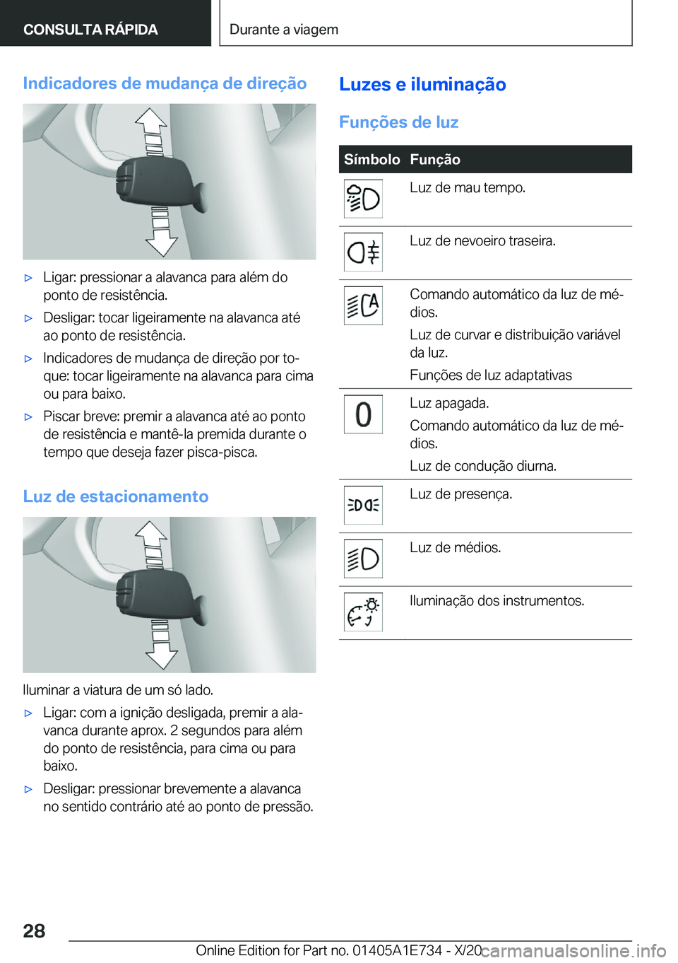 BMW X2 2021  Manual do condutor (in Portuguese) �I�n�d�i�c�a�d�o�r�e�s��d�e��m�u�d�a�n�