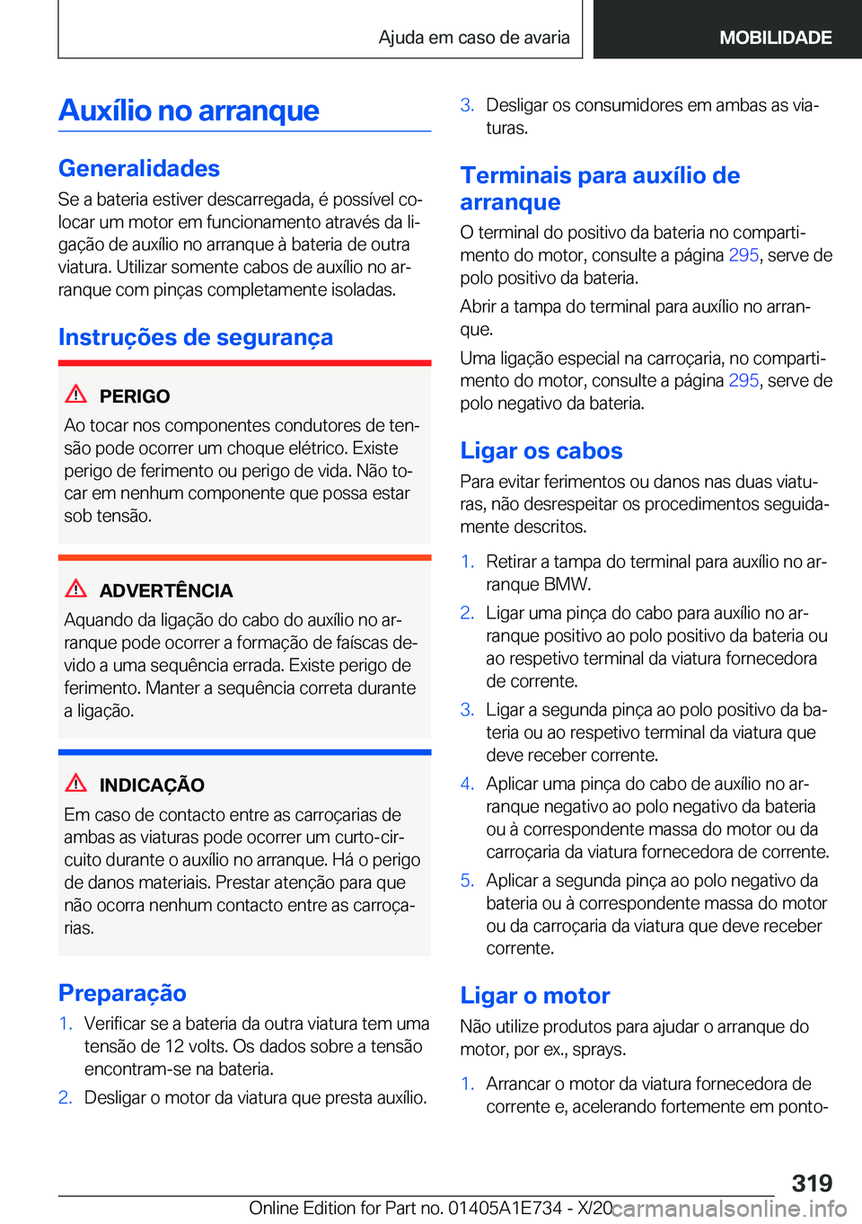 BMW X2 2021  Manual do condutor (in Portuguese) �A�u�x�